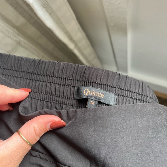 Black Wide Leg Performance Pants - Picture 4 of 5